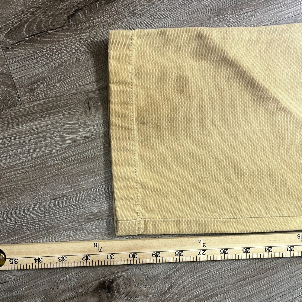 LL Bean Men's Chino Pants 100% Cotton 36x32 (Fits 36x31) Tan Straight - Picture 5 of 8